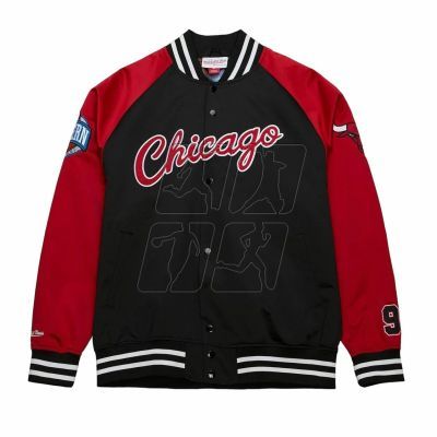 2. Mitchell & Ness NBA Lightweight Satin Jacket Vintage Logo Bulls Dennis Rodman M JK8062-CBUBLCK