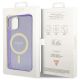 8. Guess Glitter Gold MagSafe case for iPhone 14 - purple