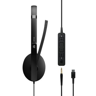 20. Epos Adapt 165T USB-C II Wired On-Ear Headphones