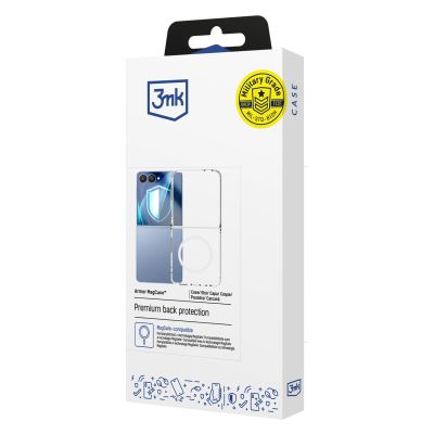 7. 3mk Armor MagCase for Samsung Galaxy Z Flip 7 - Transparent