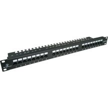 ALANTEC Patch panel UTP cat.6, 24 LSA ports with 1U shelf