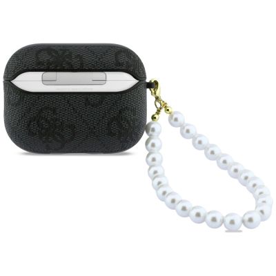 2. Guess 4G Pearl Strap Case for AirPods Pro 3 - Black