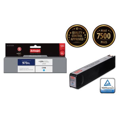 2. Activejet AH-973CRX Ink (replaces HP 973XL F6T81AE; Premium; 105 ml; blue)