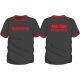 TOP TEN "WARNING" T-shirt, XL, black