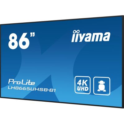 17. iiyama LH8665UHSB-B1 flat screen, 86 inches, 215.9 cm