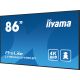 17. iiyama LH8665UHSB-B1 flat screen, 86 inches, 215.9 cm