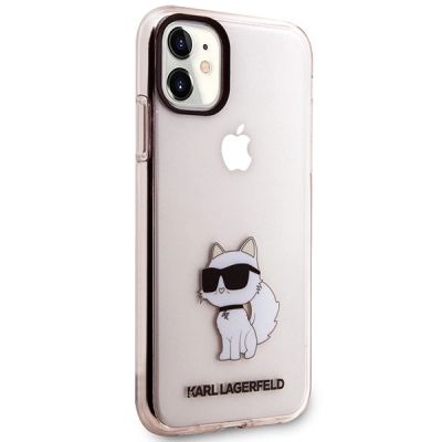 4. Karl Lagerfeld KLHCN61HNCHTCP iPhone 11 / Xr 6.1" pink/pink hardcase Ikonik Choupette