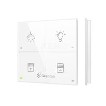 Grenton Touch Panel/ 4 touch fields/ TF-Bus/ white glass front