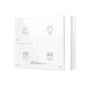 Grenton Touch Panel/ 4 touch fields/ TF-Bus/ white glass front