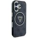 4. Guess IML Metal Glitter 4G Circle Triangle MagSafe Case for iPhone 16 - Black