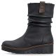 9. Women's insulated wedge ankle boots black Rieker X9155-00