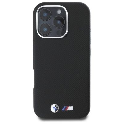 3. BMW M Edition Kevlar Wrapped Metal iPhone 16 Pro Max Case - Black