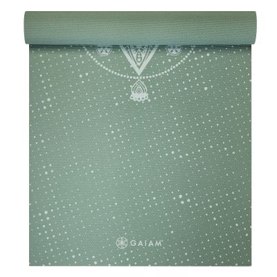 9. Gaiam Celestial Green Yoga Mat 5 MM 64950