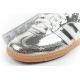 6. Adidas women's sports shoes Samba OG silver sneakers fashionable leather