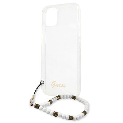 6. Guess GUHCP13SKPSWH iPhone 13 mini 5.4" Transparent hardcase White Pearl