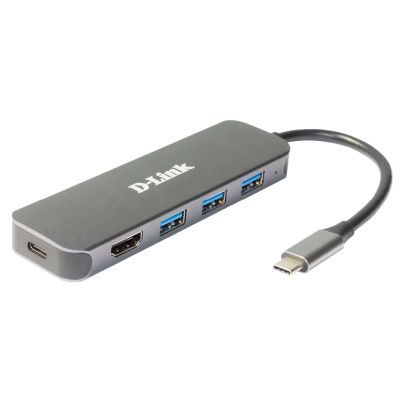 5-in-1 USB-C Hub with HDMI/1x HDMI, 3x USB 3.0, 1x USB-C Port
