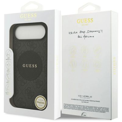 8. Guess 4G Circle Classic Logo MagSafe case for iPhone Air - black
