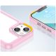 6. Outer Space Case iPhone 14 Plus hard cover with a gel frame pink