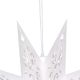 4. PAPER DECORATION STAR 45CM 9 ARMS WHITE