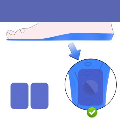 5. Shoe inserts - protective case for AirTag (155mm-170mm) - blue