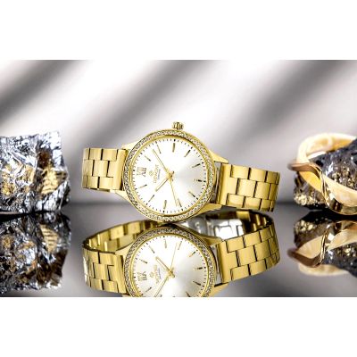 7. Giewont Sapphire Gold Silver Women's Watch GW1140-B2