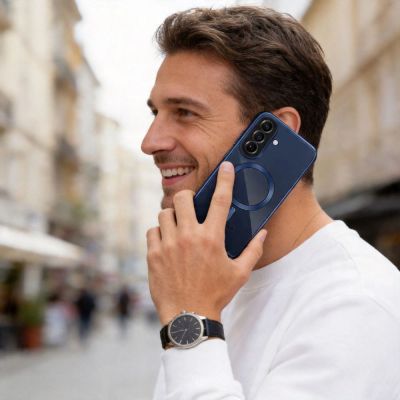 3. Tech-Protect MagFlex MagSafe Case for Samsung Galaxy A57 5G - Transparent Blue