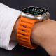 8. Tech-Protect Silicone Line Strap for Apple Watch 44 / 45 / 46 / 49 mm - Orange