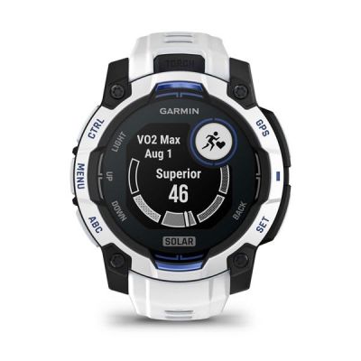 2. GARMIN Instinct 3 45mm SOLAR Whitestone smartwatch