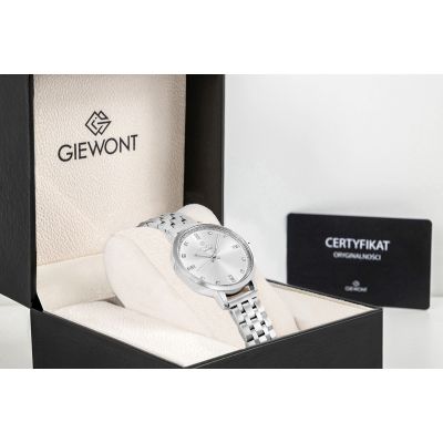 9. Giewont Sapphire Silver Women's Watch GW7370-B1