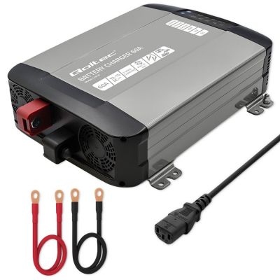 8. Qoltec Smart Monolith Charger for LiFePO4 AGM GEL SLA Batteries 60A 12V Fast Charging