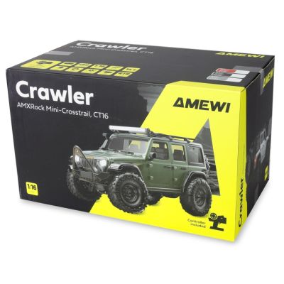 12. Remote Controlled RC Crawler Mini-Crosstrailer AMXRock 4WD 1:16 Green