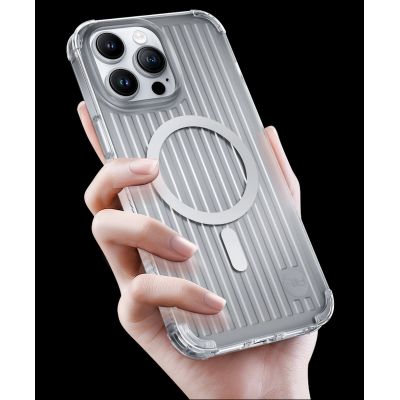 6. Kingxbar PQY Go Out Series magnetic case for iPhone 14 Plus MagSafe black