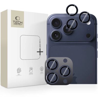 Tech-Protect Camring Fit+ Camera Cover for iPhone 14 Pro / Max / 15 Pro / Max / 16 Pro / Max / 17 Pro / Max - Blue