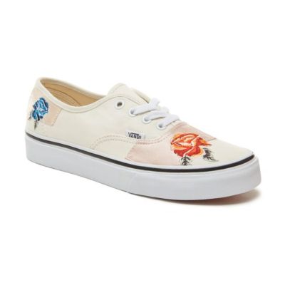 3. Vans Authentic Satin Patchwork Women's Sneakers - VA38EMU5Q