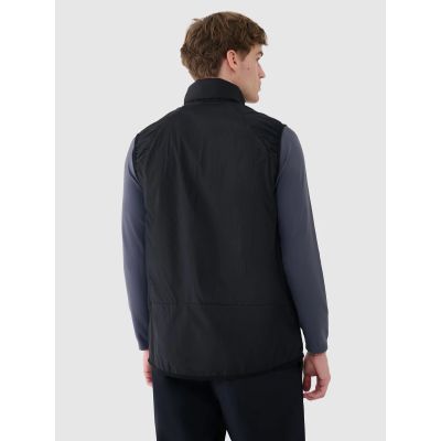 3. Men's down trekking vest with Primaloft filling Black 4F 4FWSS25TVJAM177-22S