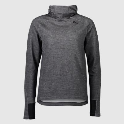 POC x21621111053med1 - W's Merino Hood_Sylvanite Gray Melange