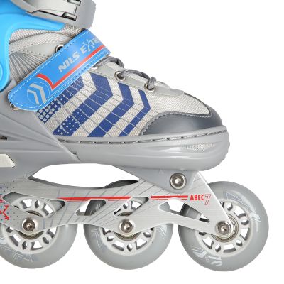 8. NH18192 4in1 GREY-BLUE SIZE S(29-33) ROLLER SKATES WITH HOCKEY SLEEVE NILS EXTREME