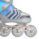 8. NH18192 4in1 GREY-BLUE SIZE S(29-33) ROLLER SKATES WITH HOCKEY SLEEVE NILS EXTREME