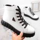 5. Filippo W PAW382B white leather platform ankle boots