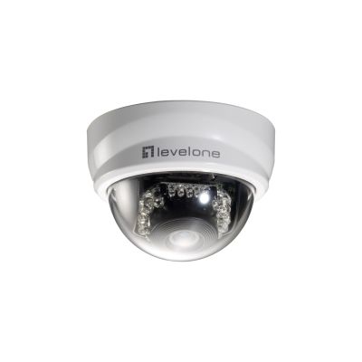 3. LevelOne FCS-3101 - Network Security Camera - Pan/Tilt - Color (Day & Night) - 2 MP - 1920 x 1080 - Fixed Focus - Audio - LAN 10/100 - MPEG-4, AVI, MJPEG, 3GPP, H.264 - DC 12V / AC 24V / PoE