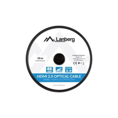 7. LANBERG HDMI CABLE LANBERG HDMI CABLE M/M V2.0 10M OPTICAL AOC BLACK CA-HDMI-20FB-0100-BK