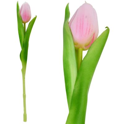 12. PINK TULIP 31CM LIFE-LIKE SPRING DECORATION