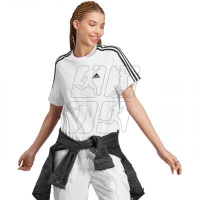 4. adidas Essentials 3-Stripes Single Jersey Crop Top W HR4915