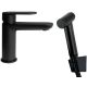 Washbasin tap with bidet shower head