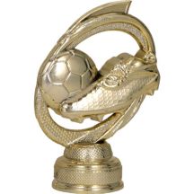 Gold plastic figurine - soccer ball