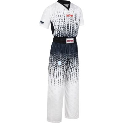 2. TOP TEN GRAPHIC kickboxing suit, black and white, XS (150 cm)