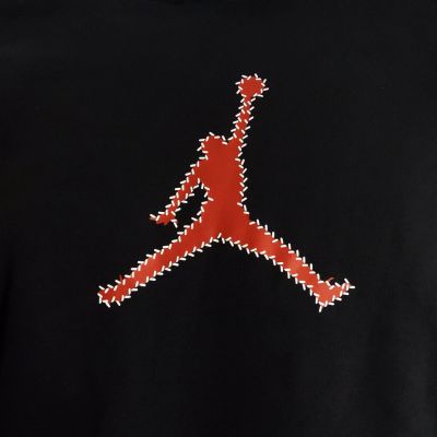 4. Men's Air Jordan Flight MVP Hoodie Black/Red - FN6352-010