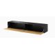 2. TV cabinet VIGO '180' 30/180/40 black/wotan oak