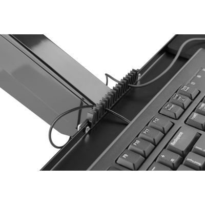 37. Single wall-mounted arm LCD + keyboard, max. 32", max. 8 kg, tilt and swivel