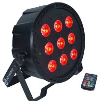 LIGHT4ME LED PAR 9X10W MKII RGBW IR remote control